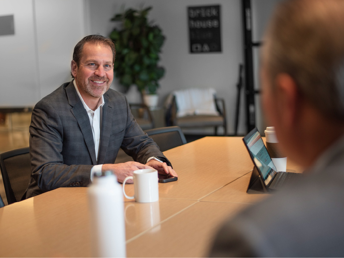 JACO senior business advisor providing hands-on strategic consultation and succession planning guidance to manufacturing executive